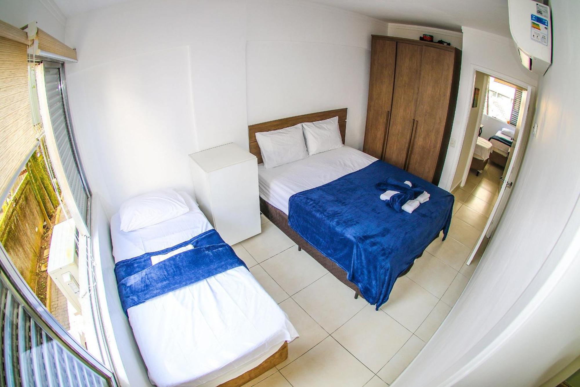 5E-Pe Na Areia Da Praia Do Tombo, 2 Quartos, Ar Cond, 2 Banheiros,2 Vagas+Roupas De Cama Guaruja Luaran gambar