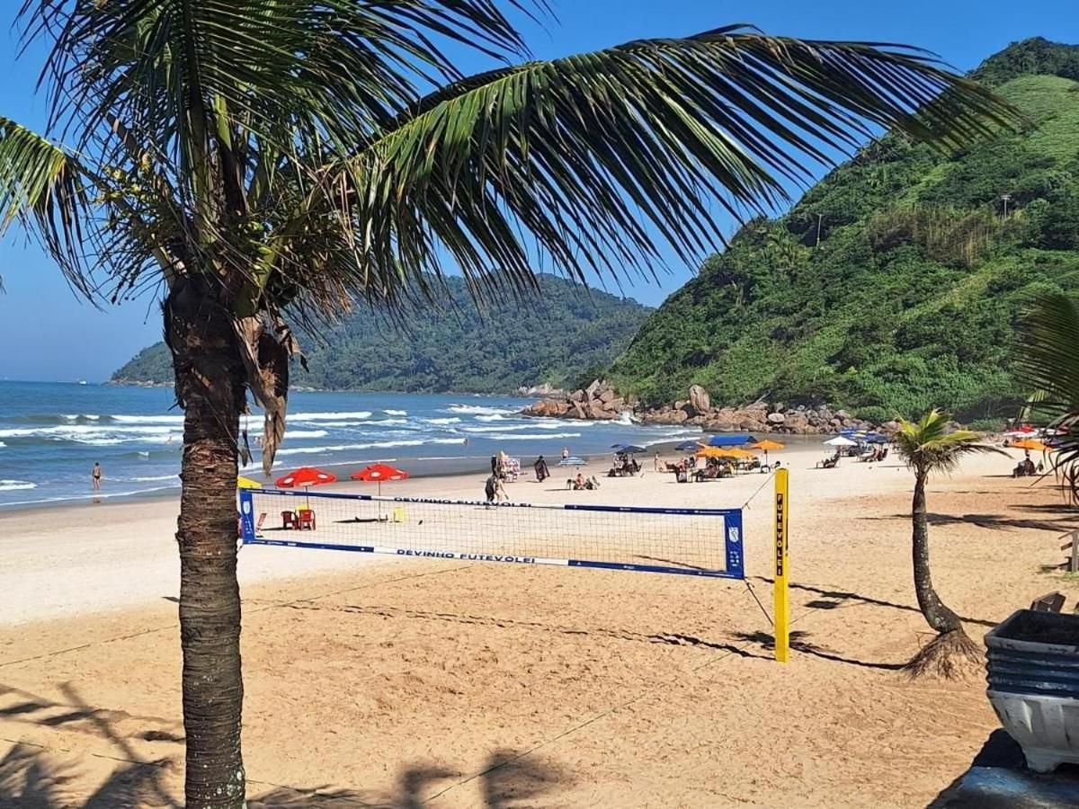 5E-Pe Na Areia Da Praia Do Tombo, 2 Quartos, Ar Cond, 2 Banheiros,2 Vagas+Roupas De Cama Guaruja Luaran gambar