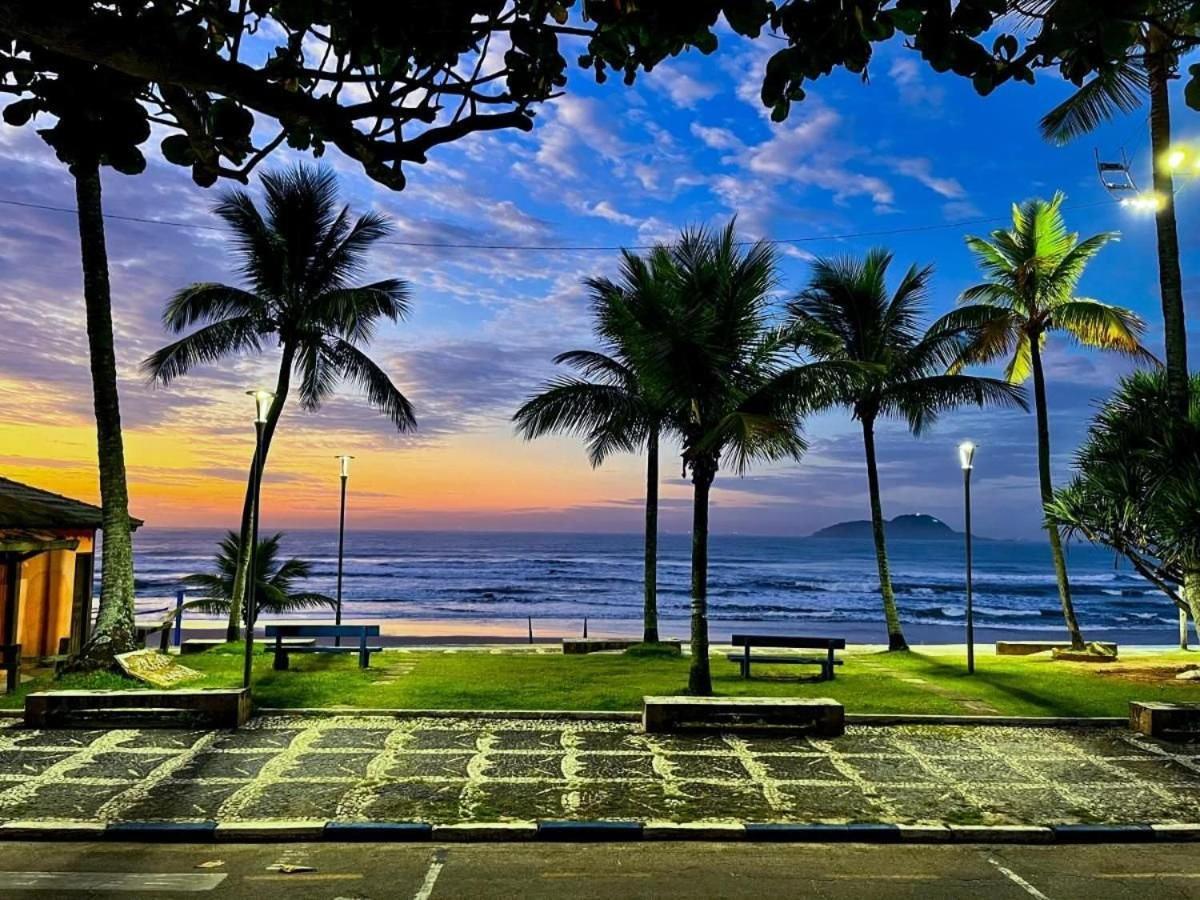 5E-Pe Na Areia Da Praia Do Tombo, 2 Quartos, Ar Cond, 2 Banheiros,2 Vagas+Roupas De Cama Guaruja Luaran gambar